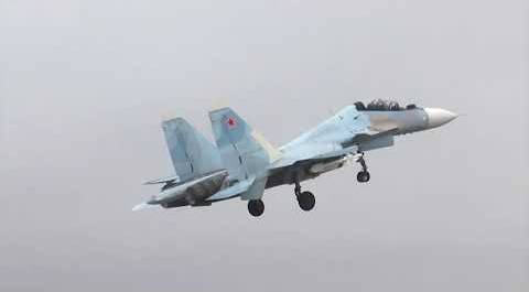 Su-30SM and Su-35 sorties: destruction of mock enemy air defense systems