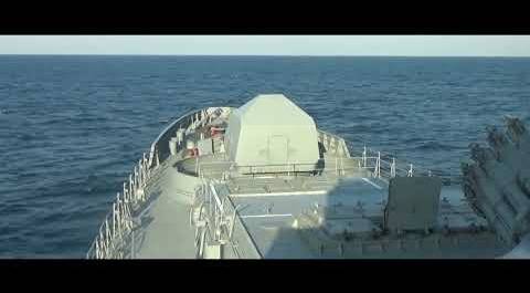 High-precision missile Caliber launched from the Black Sea