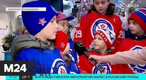 В Домодедово встречают молодежную сборную России по хоккею - Москва 24