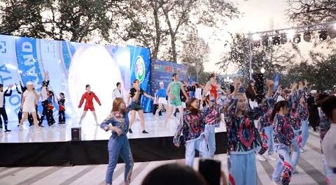Ташкент встретил участников спортивного флешмоба ШОС