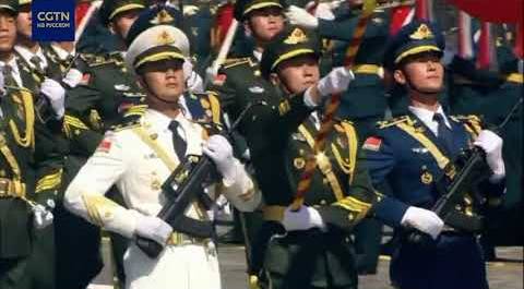 Китайские военные на Красной площади