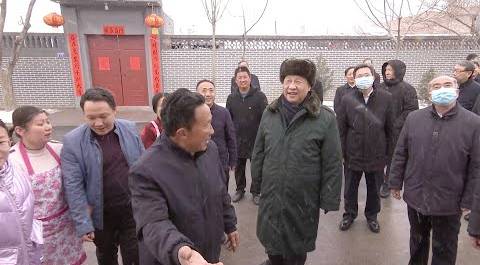 Си Цзиньпин встретился с жителями двух деревень в пров. Шаньси