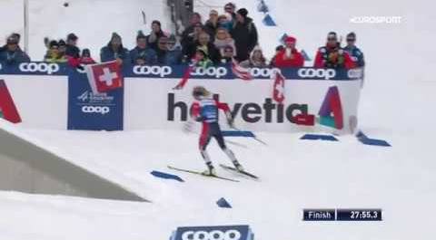 Йохауг выиграла первую гонку «Тур де Ски» на 10 км свободным стилем