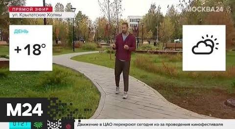 "Утро": переменная облачность и до 18 градусов тепла ожидаются в Москве 1 октября - Москва 24