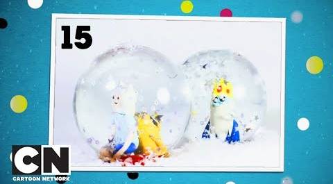 Новогодний отсчет | Подарок #15 | Снежный шар с героями сериала Время приключений | Cartoon Network