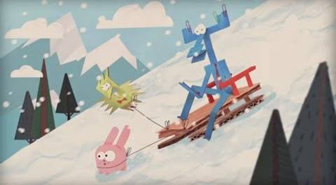 Бумажки - Снег идёт. Серия 67. Новогодние поделки. Снеговик. Мультик оригами. Творчество с детьми.