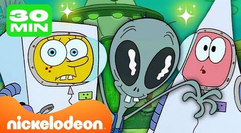 Губка Боб | Все пришельцы и инопланетяне, замеченные в Бикини Боттом! | Nickelodeon Cyrillic