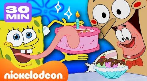 Губка Боб | Все конфеты, сладости и вкусняшки! | 30-минутная подборка | Nickelodeon Cyrillic