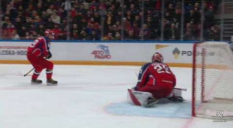 Fedotov saves on Gusev shot