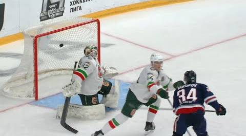 Первый гол Рауля Якупова в КХЛ / Raul Yakupov scores his first KHL goal