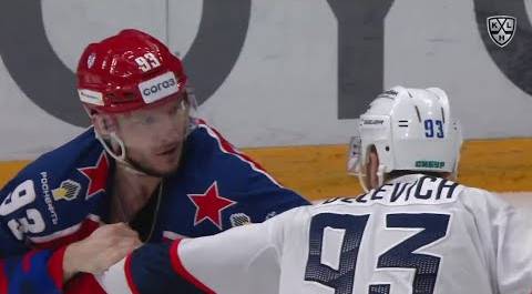 KHL Fight: Sergeyev VS Belevich