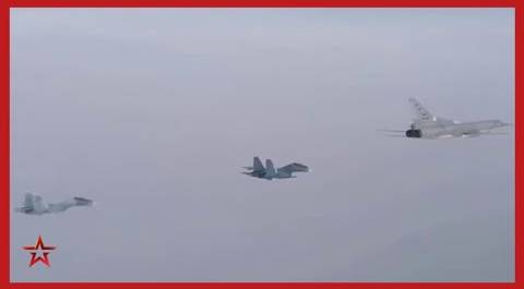 Два российских бомбардировщика Ту-22М3 выполнили патрулирование в воздушном пространстве Белоруссии