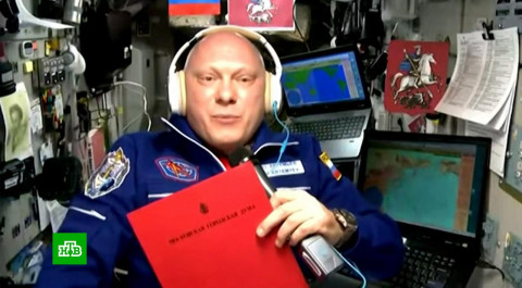 Космонавт принял участие в заседании Мосгордумы с борта МКС