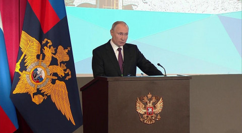 Владимир Путин на расширенной коллегии МВД говорил об итогах 2020 года и ставил задачи на будущее