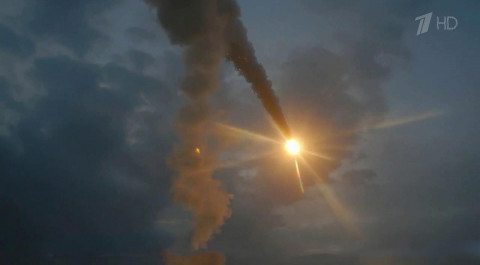 Минобороны России распространило кадры работы берегового ракетного комплекса "Бастион"