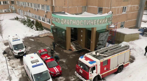 В Москве сегодня тушили пожар в Центральной клинической больнице Российской Академии Наук